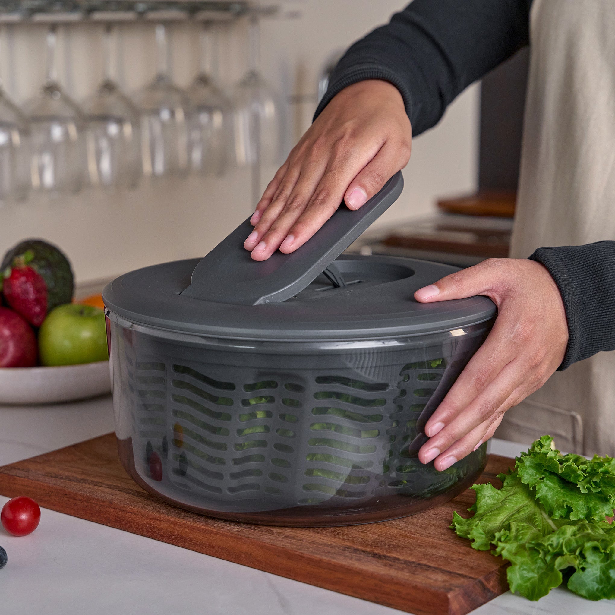 Zyliss Swift Dry Salad Spinner S – Quick Pump-Action Salad Dryer