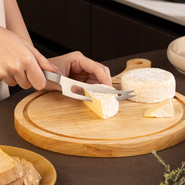 Zyliss Signature Soft Cheese Knife 109mm/4.3in — in use