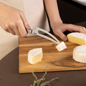 Zyliss Signature 3 Piece Cheese Knife Set — in use