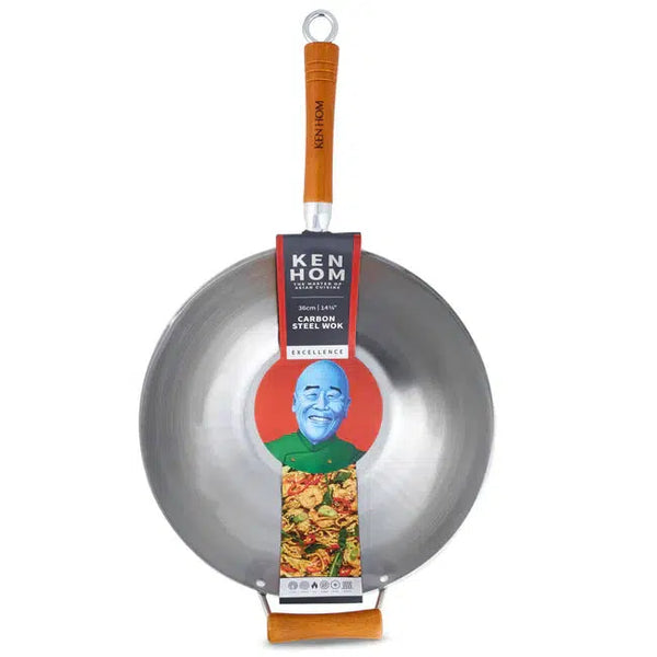 Ken Hom Excellence Carbon Steel Wok 14"