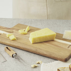 Zyliss 4 Piece Artisan Petite Cheese Knife & Acacia Serving Board Set — product animation