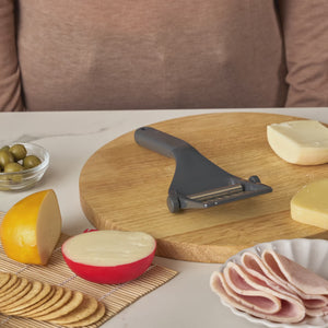 Zyliss Utility Cheese Plane — in use