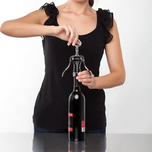 Zyliss Easy Corkscrew & Wine Bottle Opener, Stainless Steel