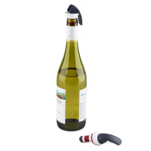 Zyliss Easy Seal Bottle Stoppers Red and Gray (Set of 2)