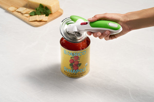 Zyliss Lock N' Lift Can Opener with Lid Lifter Magnet, Green